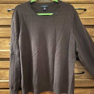 2X Lands End Cashmere Crewneck Sweater